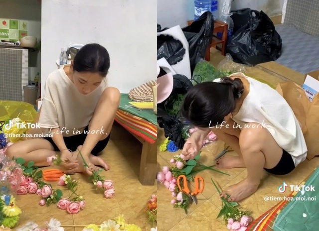  'Không hoa tay' nhưng vẫn cắm hoa, yêu đời - Ảnh 2.