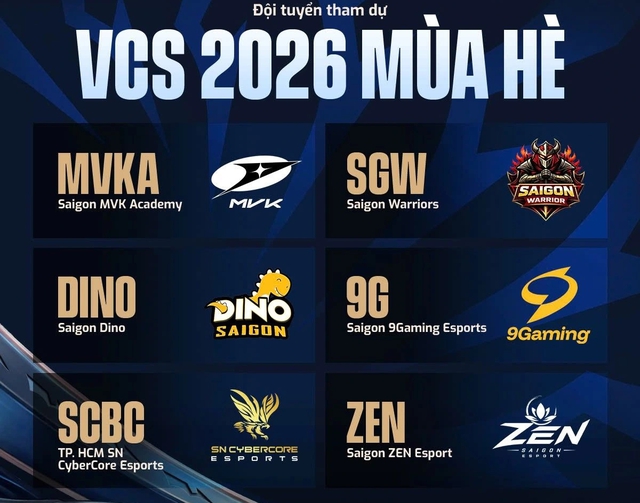 VCS 2026 M&ugrave;a h&egrave; khởi tranh từ ng&agrave;y 13.5.2026  - Ảnh 1.