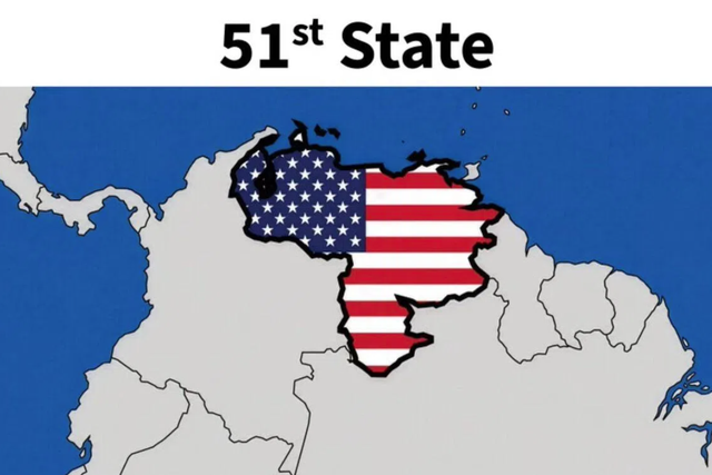 Trump posts graphic of Venezuela as 51st US state - Ảnh 1.