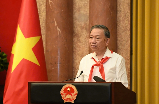 Tổng Bí thư, Chủ tịch nước Tô Lâm gặp mặt 85 đội viên tiêu biểu - Ảnh 2.