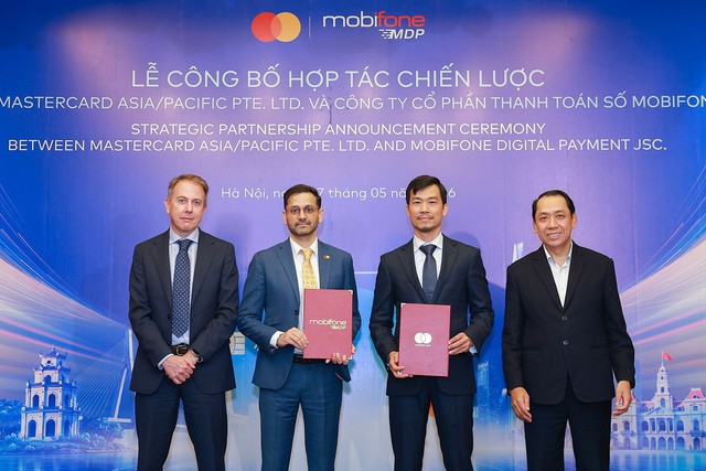 C&ocirc;ng ty CP Thanh to&aacute;n số MobiFone (MDP) bắt tay Mastercard th&uacute;c đẩy nền kinh tế số  - Ảnh 1.