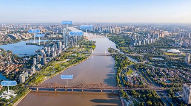 Hà Nội định hướng không gian hai bên sông Hồng chịu tải tối đa 1,2 triệu người - Ảnh 1.