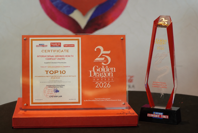 Công ty Siberian Health Quốc tế tiếp tục được vinh danh tại Giải thưởng Rồng Vàng 2026- Ảnh 2. Công ty Siberian Health Quốc tế tiếp tục được vinh danh tại Giải thưởng Rồng Vàng 2026- Ảnh 2.