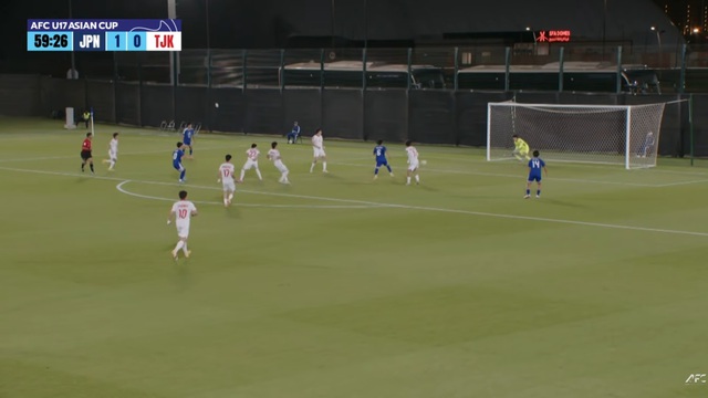 U.17 Nhật Bản mạnh vượt trội, thắng cực đậm Tajikistan: Dễ d&agrave;ng v&agrave;o b&aacute;n kết U.17 ch&acirc;u &Aacute;- Ảnh 2.
