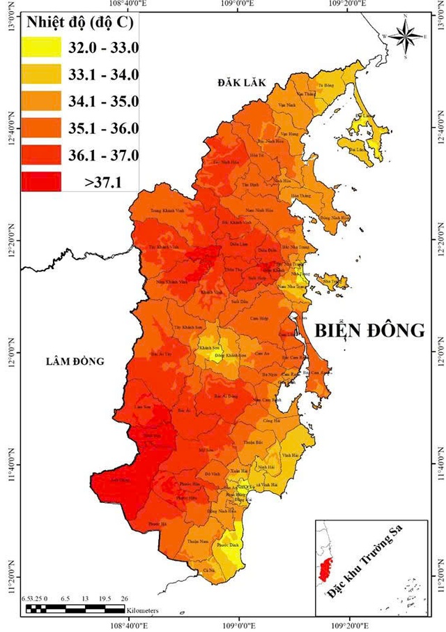 Nắng n&oacute;ng tại Kh&aacute;nh H&ograve;a, c&oacute; nơi gần 39 độ C- Ảnh 1.