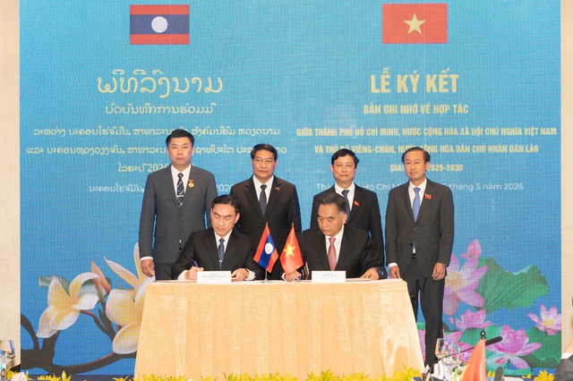 TP.HCM và Vientiane ký ghi nhớ hợp tác giai đoạn 2026 - 2030 - Ảnh 2.