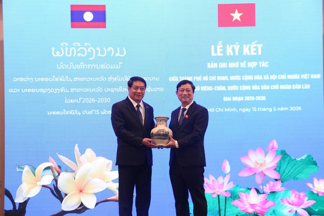 TP.HCM và Vientiane ký ghi nhớ hợp tác giai đoạn 2026 - 2030 - Ảnh 3.