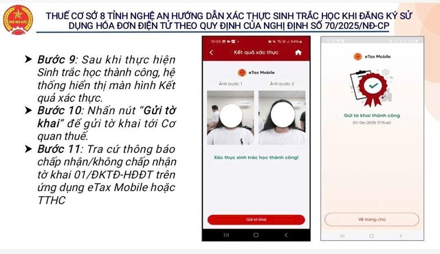 4 bước x&aacute;c thực sinh trắc học với chủ hộ kinh doanh tr&ecirc;n eTax Mobile - Ảnh 6.