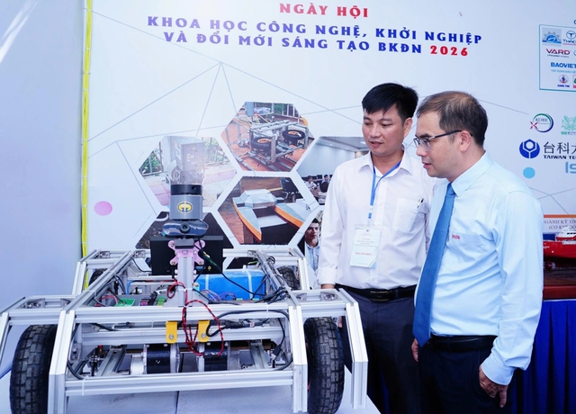 Robot thông minh 'đổ bộ' Ngày hội khoa học công nghệ khởi nghiệp, đổi mới sáng tạo- Ảnh 4.