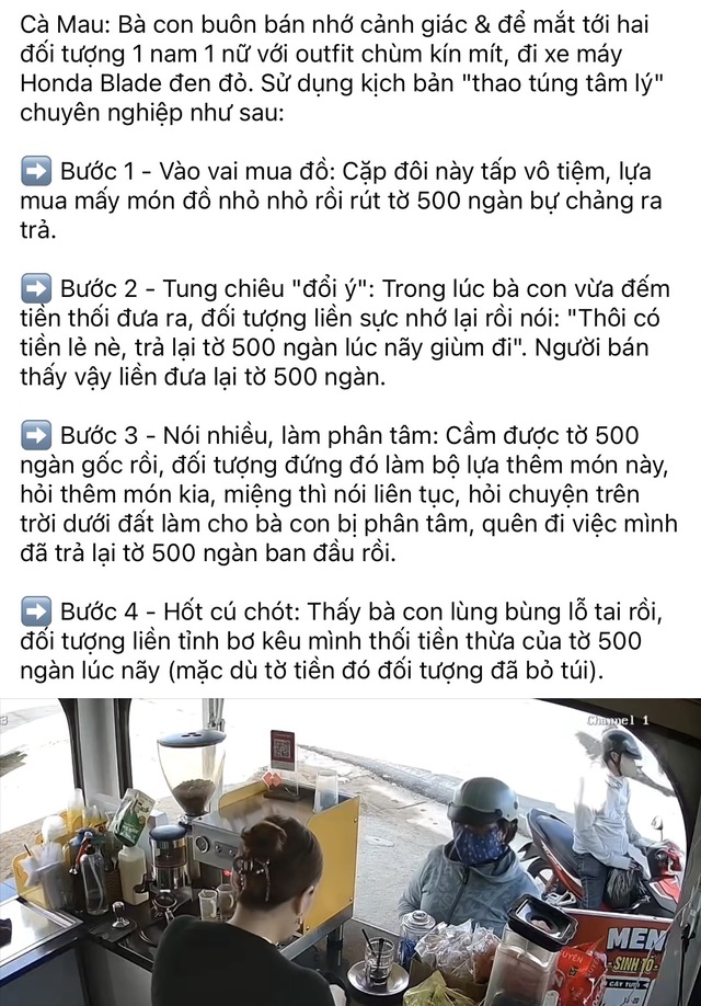 Cảnh gi&aacute;c chi&ecirc;u trả tiền rồi đổi &yacute; xuất hiện tại nhiều tiệm tạp h&oacute;a C&agrave; Mau  - Ảnh 2.