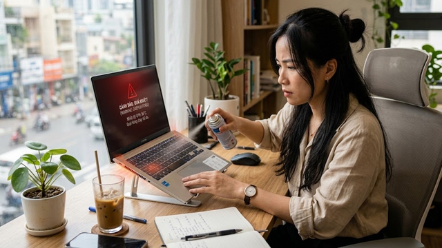 Những sai lầm tai hại khi xử lý laptop quá nóng - Ảnh 1.