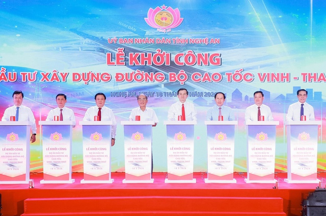 Khởi công tuyến cao tốc Vinh - Thanh Thủy- Ảnh 1.