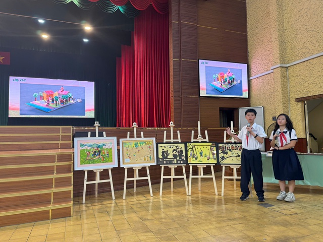 Học sinh học ngữ văn và làm game, quay phim về trò chơi dân gian - Ảnh 4.