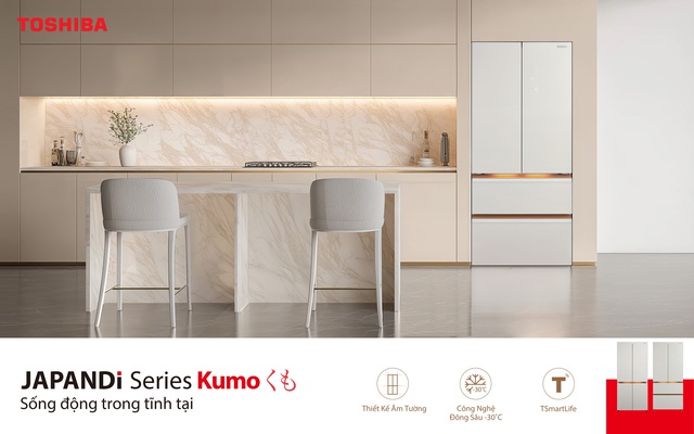 Toshiba ra mắt tủ lạnh JAPANDi Series Kumo, kiến tạo 'trạm sạc' cho tổ ấm - Ảnh 4.