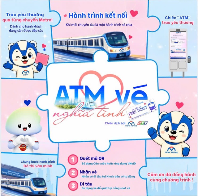 Lần đầu tiên Việt Nam có 'ATM vé nghĩa tình', nhiều người TP.HCM được đi metro miễn phí- Ảnh 2. Lần đầu tiên Việt Nam có 'ATM vé nghĩa tình', nhiều người TP.HCM được đi metro miễn phí- Ảnh 2.