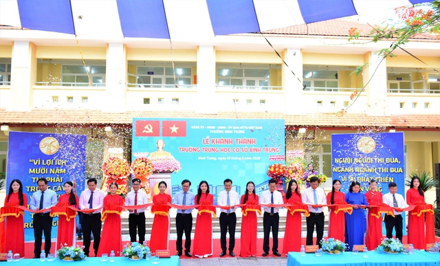 TP.HCM khánh thành trường THCS xây dựng theo mô hình trường tiên tiến, hội nhập quốc tế - Ảnh 2.