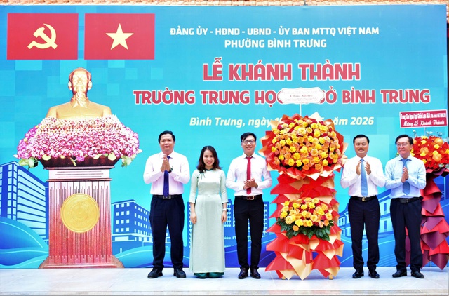 TP.HCM khánh thành trường THCS xây dựng theo mô hình trường tiên tiến, hội nhập quốc tế - Ảnh 1.
