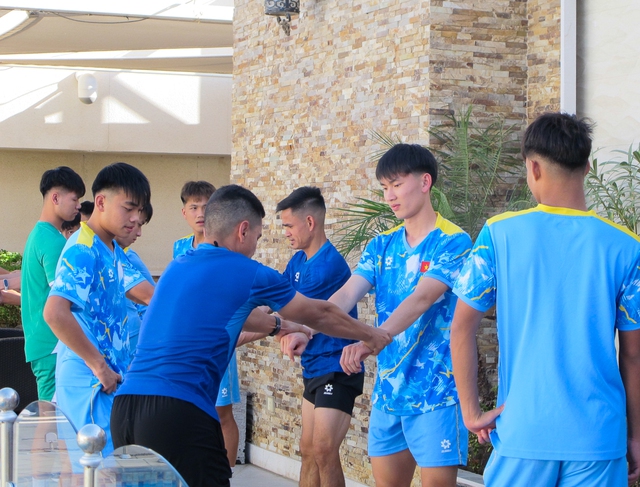 U.17 Việt Nam và hành động đặc biệt trong ngày đầu ở Ả Rập Xê Út, sắp đá lúc 0 giờ- Ảnh 5.