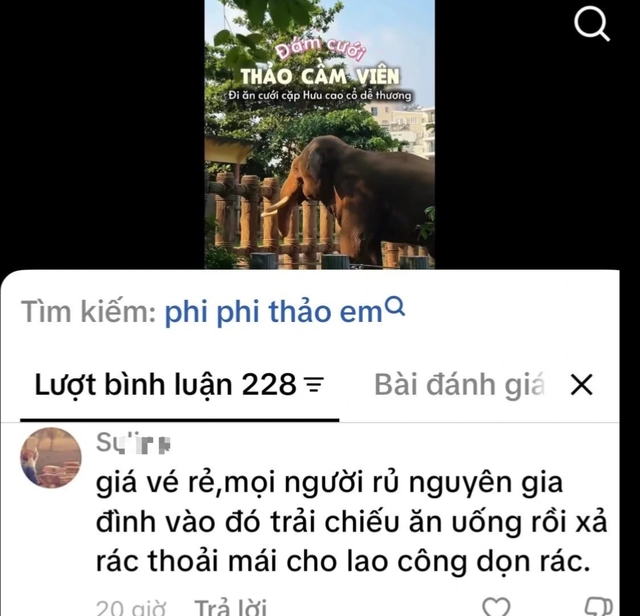 B&igrave;nh luận 'xả r&aacute;c thoải m&aacute;i cho lao c&ocirc;ng dọn' ở Thảo Cầm Vi&ecirc;n g&acirc;y bức x&uacute;c - Ảnh 1.