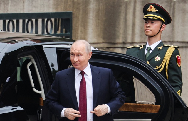 Ông Tập Cận Bình đón tiếp ông Putin - Ảnh 1.