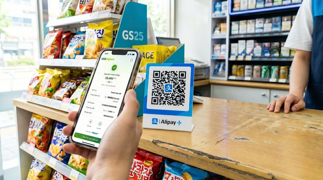 Vietcombank mở rộng thanh toán QR xuyên biên giới tới Nhật Bản và Hồng Kông - Ảnh 1.