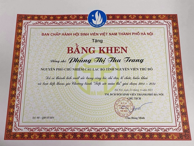 Nữ thủ lĩnh Sinh viên tình nguyện Tiếp sức mùa thi và tình huống hy hữu - Ảnh 2.