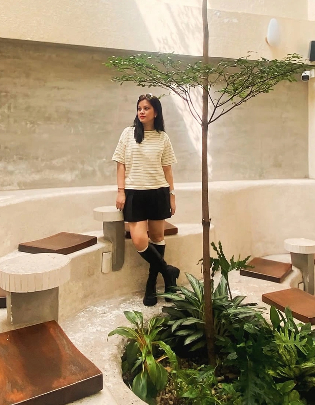 Quần ngắn, chân váy ngắn tạo hiệu ứng chân dài miên man- Ảnh 4. Quần ngắn, chân váy ngắn tạo hiệu ứng chân dài miên man- Ảnh 4.