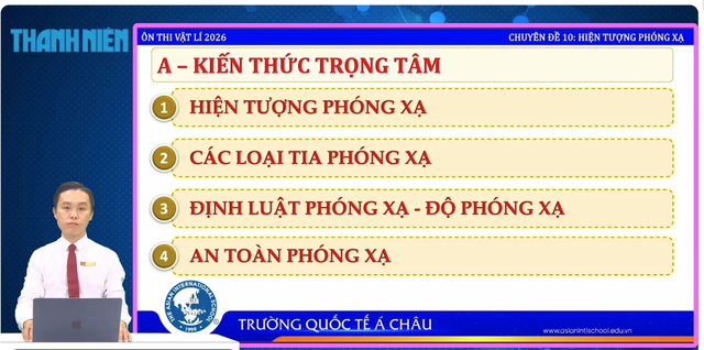 Bí quyết ôn thi tốt nghiệp THPT đạt điểm cao: Hiện tượng phóng xạ và an toàn - Ảnh 1.