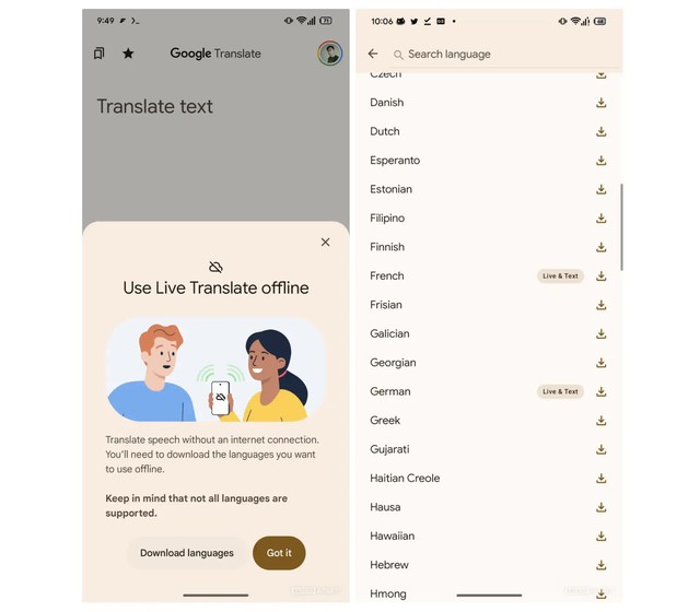 Đi du lịch không lo mất mạng với tính năng mới trên Google Translate- Ảnh 1. Đi du lịch không lo mất mạng với tính năng mới trên Google Translate- Ảnh 1.