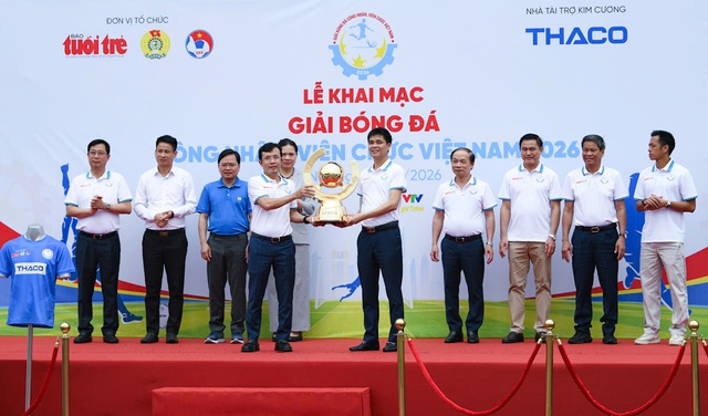 Khởi tranh giải b&oacute;ng đ&aacute; c&ocirc;ng nh&acirc;n, vi&ecirc;n chức Việt Nam khu vực ph&iacute;a bắc- Ảnh 4.