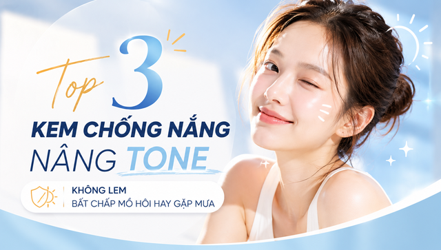 Top 3 kem chống nắng n&acirc;ng tone kh&ocirc;ng lem bất chấp mồ h&ocirc;i hay gặp mưa- Ảnh 1.