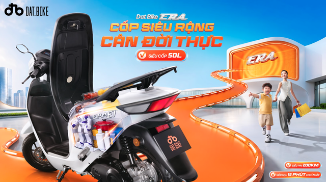 Dat Bike ERA: Xe điện gia đình dưới 30 triệu ‘đủ cân đời thực’ - Ảnh 3.