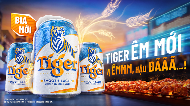 Tiger Beer ra mắt Tiger Êm mới - ‘Vị Êmmm, Hậu Đãaa…!’ - Ảnh 1.