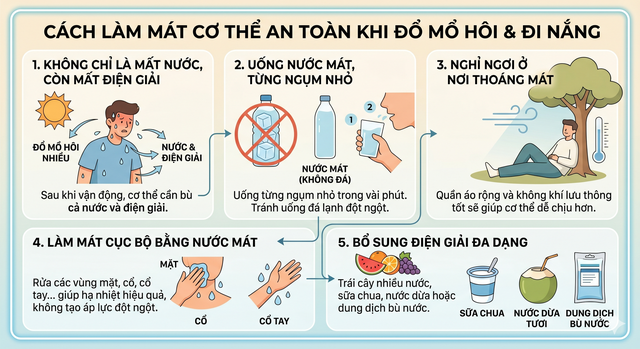 Uống nước đá lúc vã mồ hôi giúp giải nhiệt nhanh hay rước bệnh vào thân? - Ảnh 2.