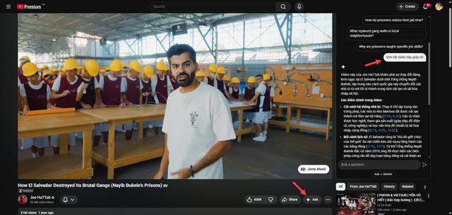 Mẹo d&ugrave;ng AI Gemini để xem video YouTube kh&ocirc;ng tốn thời gian - Ảnh 1.