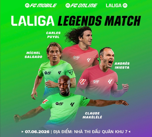 Iniesta cùng Puyol và dàn huyền thoại La Liga sắp đến Việt Nam: ‘Đại chiến’ Hồng Sơn, Công Vinh- Ảnh 1. Iniesta cùng Puyol và dàn huyền thoại La Liga sắp đến Việt Nam: ‘Đại chiến’ Hồng Sơn, Công Vinh- Ảnh 1.