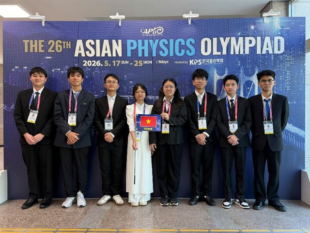 8/8 học sinh Việt Nam giành huy chương Olympic vật lý châu Á- Ảnh 1.