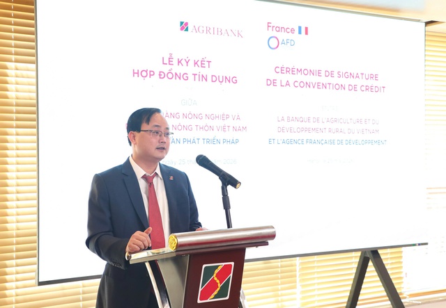 Agribank ký kết Hợp đồng tín dụng Hạn mức tài chính khí hậu với AFD - Ảnh 2.