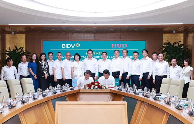 BIDV và HUD tăng cường hợp tác hướng tới phát triển bền vững - Ảnh 1.
