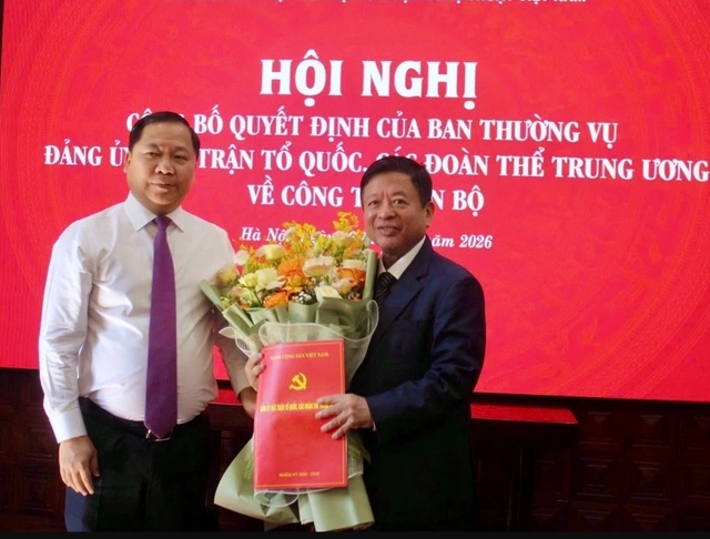 Công bố Quyết định của Ban Thường vụ Đảng ủy MTTQ, các đoàn thể T.Ưvềcông tác cánbộ - Ảnh 1.