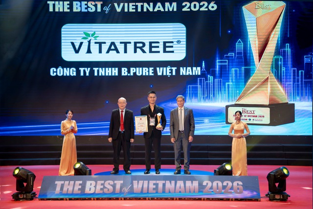 Vitatree khẳng định vị thế với giải thưởng &lsquo;Top 10 Thương hiệu tốt nhất Việt Nam 2026&rsquo; - Ảnh 1.