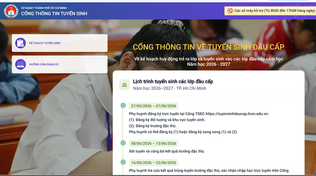 Hôm nay, phụ huynh bắt đầu đăng ký tuyển sinh lớp 1, 6 với các bước sau - Ảnh 1.