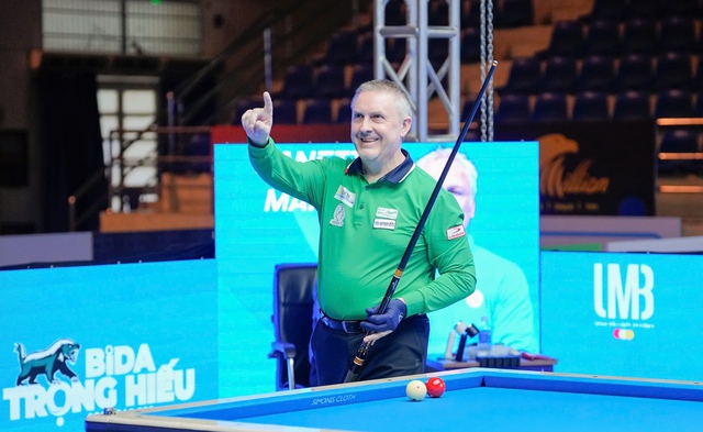 Billiards: Thiên tài Caudron chính thức trở lại 'ngai vàng' carom 3 băng thế giới- Ảnh 1. Billiards: Thiên tài Caudron chính thức trở lại 'ngai vàng' carom 3 băng thế giới- Ảnh 1.