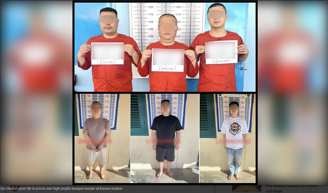 Campuchia tuyên án chung thân 6 người Trung Quốc vụ sát hại sinh viên Hàn Quốc - Ảnh 1.