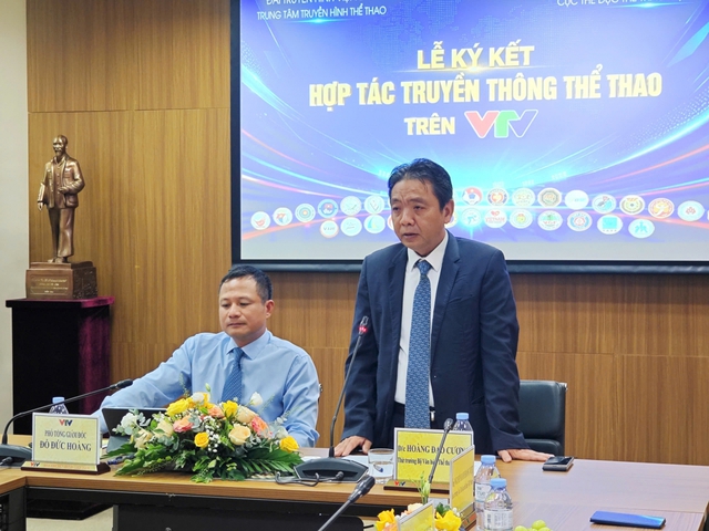 Cú ‘bắt tay’ lịch sử của thể thao Việt Nam và VTV, Phó tổng giám đốc Đỗ Đức Hoàng nói gì?- Ảnh 1. Cú ‘bắt tay’ lịch sử của thể thao Việt Nam và VTV, Phó tổng giám đốc Đỗ Đức Hoàng nói gì?- Ảnh 1.