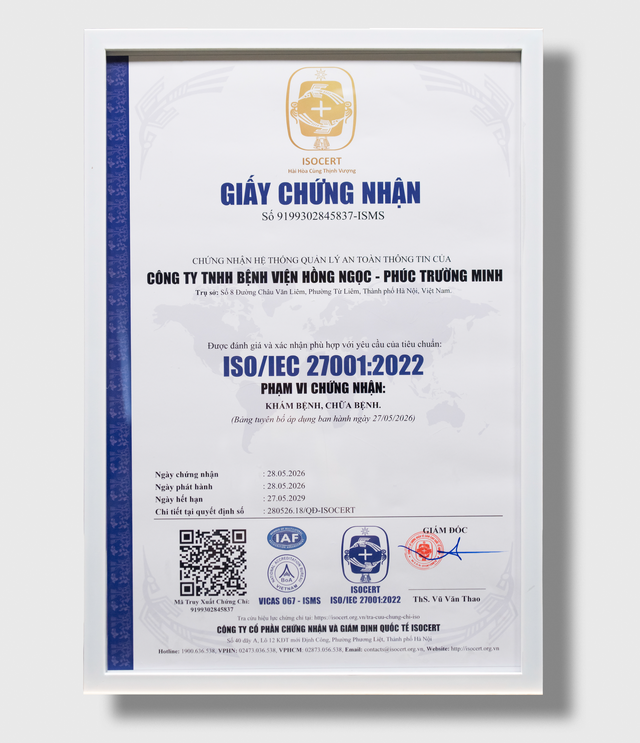 BVĐK Hồng Ngọc đạt chứng nhận ISO về bảo mật và an toàn thông tin y tế - Ảnh 3.