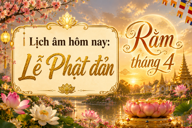 Lịch âm hôm nay ngày Phật đản: Rằm tháng 4 vì sao được xem là ngày đẹp? - Ảnh 1.