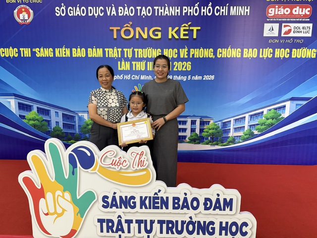 TP.HCM trao giải sáng kiến phòng chống bạo lực học đường - Ảnh 1.