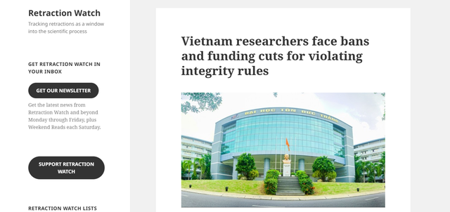 Truyền thông khoa học quốc tế đưa tin về liêm chính khoa học ở Việt Nam- Ảnh 1. Truyền thông khoa học quốc tế đưa tin về liêm chính khoa học ở Việt Nam- Ảnh 1.