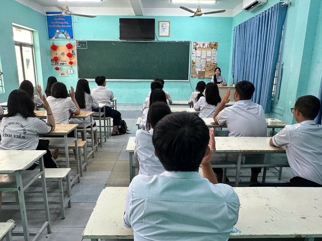 Một trường THPT được chọn khảo sát giảng dạy môn GD kinh tế và pháp luật - Ảnh 1.